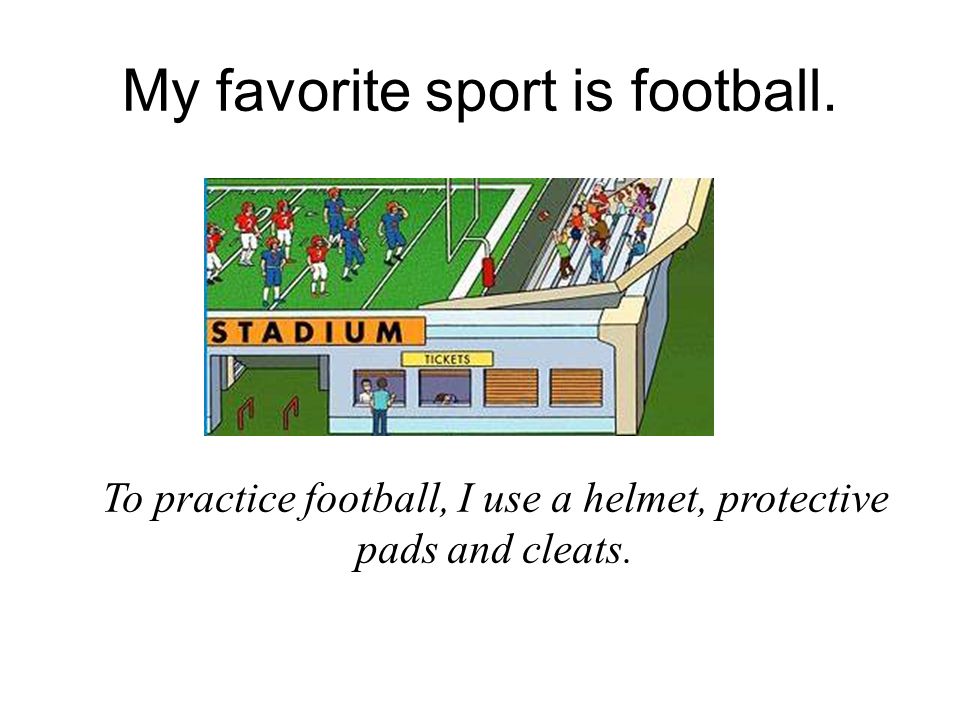 My favorite sport soccer